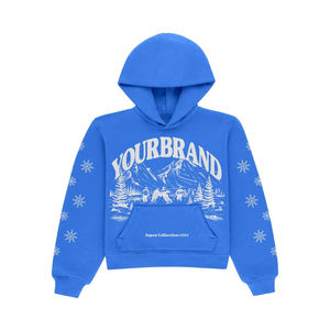 Sweat à capuche zippé personnalisé pour hommes Meilleure qualité Blanks 400 GSM Sweat à capuche en coton polaire lourd respirant imprimé Sweat à capuche - Product Image 3