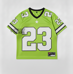 เสื้อกีฬาฟุตบอลทรงหลวมสำหรับผู้หญิงเสื้อเจอร์ซีย์แห้งเร็วพิมพ์ลายซับลิเมชัน - Product Image 3