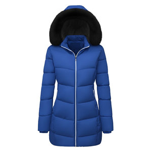 Chaqueta informal suelta tejida transpirable sólida con capucha para mujer - Product Image 5