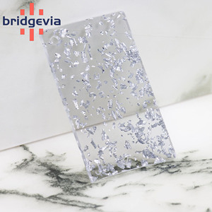 Gold Foil Clear Acrylic Sheet 3mm Custom Thickness for DIY Crafts <b>Bookmarks</b> Keychains Jewelry Fashion Accessories Acrylic Sheets - Product Image 2