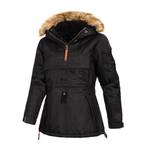Chaqueta Parka con Capucha para Mujer, con Forro Polar, Impermeable, para Otoño, Chaqueta de Exterior con Impresión de Logotipo Personalizado - Product Image 2