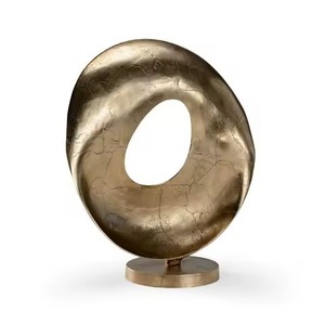 Sculpture de Cerf à Longues Cornes en Métal Majestueux avec Base en Marbre Figurine Artistique de Table Élégant Accent pour la Maison - Product Image 6