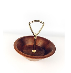 New Trends Food Serving Wooden Bowl Used for Kitchenware <b>Tabletop</b> Dinner Serving Bowl With High Quality Wedding Decoration - Product Image 4