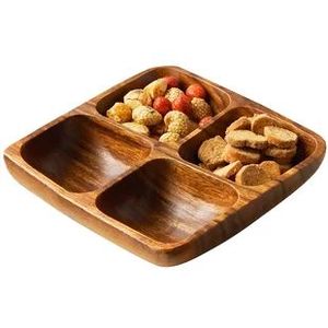 Plateau de service carré classique en bois peint à la main pour cadeaux - Product Image 3