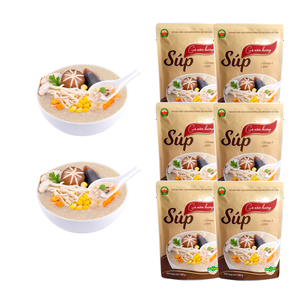Soupe de poulet aux champignons shiitake, certifiée ISO HACCP, aliments prêts à consommer, MRE, nourriture asiatique, soupe instantanée de fournisseur vietnamien - Product Image 1