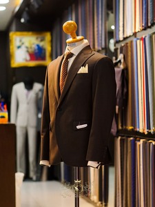 Unisexe #210 Slim Style adulte simple boutonnage costume d'affaires à manches longues col en V 2 pièces plissé avant grande taille bouton braguette pour hommes - Product Image 5