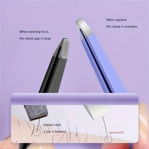 Juego de Herramientas de Belleza Profesional, Juego de Pinzas para Cejas, 4 Piezas, Pinzas de Acero Inoxidable para Vello Facial que Crecen Hacia Adentro - Product Image 4