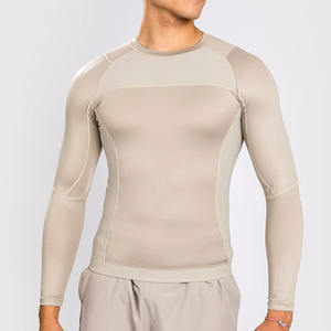 Meilleure qualité pour hommes à manches longues Rash Guard personnalisable respirant MMA Rush Guards directement du fabricant - Product Image 1