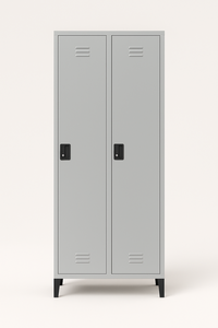 ตู้ล็อคเกอร์โลหะ2ประตูตู้เสื้อผ้าเหล็กทนทานพร้อมกุญแจล็อคผู้ผลิตยุโรปสำหรับใช้ในอุตสาหกรรมการค้า - Product Image 3