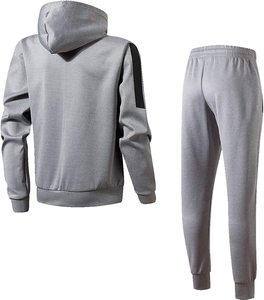 Ensemble de survêtement 2 pièces pour homme, décontracté, à capuche, avec fermeture éclair complète - Product Image 2