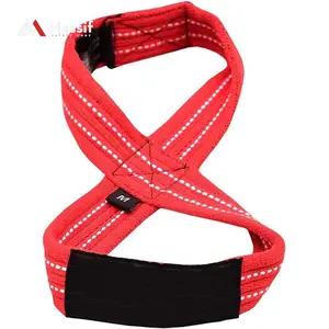 Custom Weight Gym Training lifting straps figure 8 Cross Training Strong Weightlifting Wrist Strap