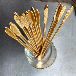 Metal Bartender Kit Bar Mixing Spoon Cocktail Spoon Stainless Steel cocktail <b>stirrer</b> Bar Long Spoon With Spiral Pattern - Product Image 3