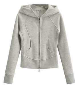 เสื้อฮู้ดซิปแบบสปอร์ตแคชชวล ผ้าฟลีซ สำหรับฤดูใบไม้ร่วงและฤดูหนาว - Product Image 3