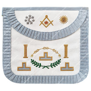 Tablier de maître vénérable maçonnique Vêtements de rite traditionnel français - Product Image 1