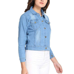 Wholesale Rate Women Jeans <b>Jacket</b> Durable Stylish Outdoor Wear Jeans <b>Jacket</b> For Women Made In Pakistan - Product Image 3