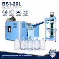 Machine de soufflage de bouteilles d'eau de 20 litres, 1 cavité, servo à pas variable, moule personnalisé pour bidons de détergent et d'huile