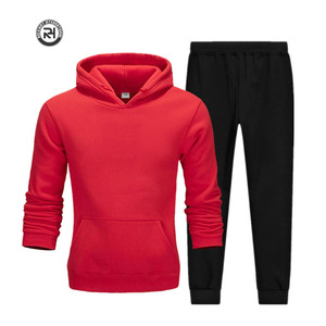 Ensemble survêtement en molleton de coton décontracté pour homme personnalisé, sweat-shirt à capuche et pantalon de jogging, respirant, léger, de haute qualité, dernier design, logo - Product Image 1