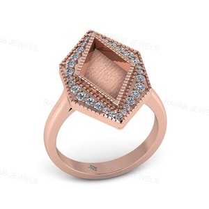 Anillo de Plata de Ley Chapado en Oro de 14K con Circonita para Mujer, Personalizado, de Alta Calidad, Nuevo Modelo 2025, Fabricado Directamente en India - Product Image 2