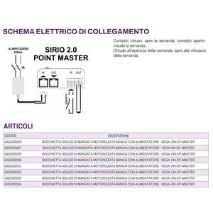Boquilla de Salida Ajustable Motorizada de Plástico Blanco para Sistemas HVAC, Rejillas y Grelas, Instalación en Techo - Tecnosystemi - Product Image 5