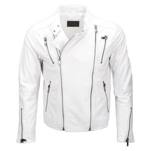 Veste en cuir tendance Brando avec cuir souple de qualité supérieure et coupe décontractée confortable - Product Image 1