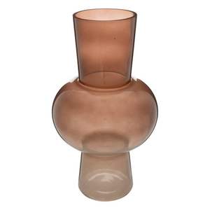 Vase à fleurs en verre nervuré Vase de table décoratif en métal - Product Image 3