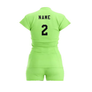 ชุดวอลเลย์บอลหญิงน้ำหนักเบา เสื้อเจอร์ซีย์ กางเกงขาสั้น ชุดพิมพ์ลาย ผ้าระบายอากาศ ยืดหยุ่น กระชับตัว ปรับแต่งการพิมพ์ได้ - Product Image 3