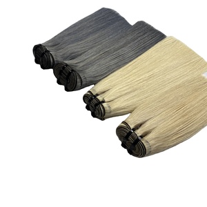 Extensiones de Cabello Humano Vietnamita Liso Natural al Por Mayor, Cabello Virgen de un Solo Donante, con Punta Plana, para Pegar con Cinta Adhesiva o Clips - Product Image 5