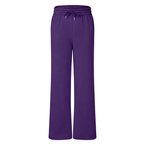 Pantalones Deportivos Anchos de Mujer al por Mayor, de Algodón Transpirable con Forro Polar, Cintura Alta con Cordón Ajustable, Estilo Casual para Mujer - Product Image 1
