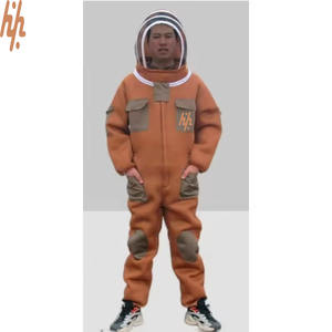 Vestido de apicultor Airmesh, traje de abeja ventilado de una sola capa, cremalleras de Metal de latón, vestido de apicultura blanco con capucha redonda - Product Image 4