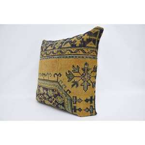 28x28 pouces multicolore bohème Patchwork laine Kantha oreiller brodé Floral Vintage imprimé coussin décoratif tissé Technique - Product Image 4