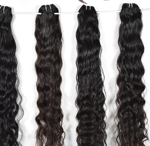Extensiones de cabello humano virgen natural de doble trama, máquina sin procesar de cabello indio alineado con cutícula, precio al por mayor - Product Image 6