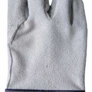 Gants de travail en cuir de qualité supérieure avec dos en toile pour une durabilité robuste dans l'exploitation d'équipements lourds et la manutention en entrepôt - Product Image 5