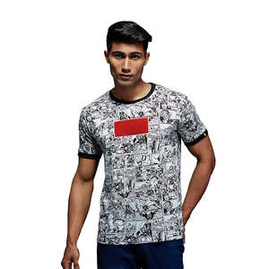 Venta al por mayor sublimación hombres camisetas impresión personalizada 100% poliéster sublimación camisa mejor calidad - Product Image 1