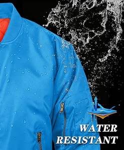 Chaqueta Bomber para Hombre con Diseño Personalizado, Servicio OEM, Chaquetas Bomber Ligeras para Hombre en Venta, Cierre de Cremallera para Primavera, Estilo Puro - Product Image 4