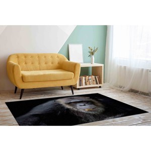 Alfombra de Chimpancé: Alfombra Antideslizante con Estampado de Animales, Alfombra Delgada No Tejida - Product Image 3