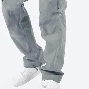 Pantalones Cargo para hombre al mejor precio con cintura media patrón recto diseño de estilo deportivo nueva lona de algodón en cintura alta - Product Image 5