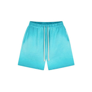 Haute qualité hommes Fitness Gym Shorts Spandex Biker taille haute Yoga décontracté solide motif taille élastique OEM Service disponible - Product Image 1