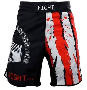 High Quality Custom MMA <b>Shorts</b> Full Sublimation USA Flag Durable Polyester <b>Grappling</b> BJJ Fight <b>Shorts</b> Custom Martial Arts Wear - Product Image 1