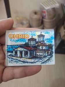 DAFNI BIG PAZAR Pin de Cristal Hecho a Mano con Ojo Turco Circular en Relieve, Arte Popular Magnético de Estambul - Product Image 5
