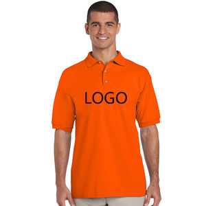 Vêtements de travail d'été à manches courtes en coton écologique à séchage rapide pour polos pour hommes personnalisés avec broderie de logo imprimé Quick - Product Image 5