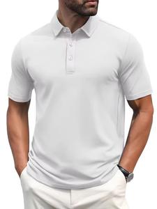 Haute qualité hommes pour T-Shirt à manches courtes Logo personnalisé Jersey respirant Polyester/coton décontracté couleur unie en gros - Product Image 2