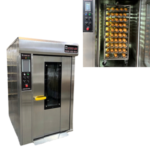Factory Price Oven for Baking Bread 16 Trays Iso Certificate With Altuntop Trolley <b>Rotary</b> Oven Made in Vietnam Manufacturer - Product Image 1
