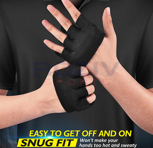 Guantes de Levantamiento de Pesas Unisex de Neopreno de Alta Calidad, Transpirables, con Agarre Extra, Ligeros, Cierre de Tirón, Personalizables para Gimnasio - Product Image 6