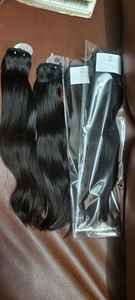 Extensiones de Cabello Natural de 16 Pulgadas, Liso y Sedoso - Product Image 3