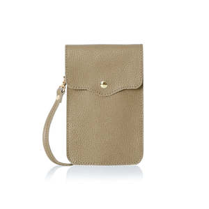 Sac de téléphone en cuir véritable fait main en Italie - PS582 - Étui de protection haut de gamme - Product Image 1