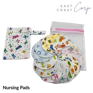 Coussinets d'allaitement réutilisables super doux super absorbants essentiels lavables pour nouveau-nés garçons et filles maman post-partum - Product Image 1