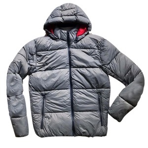 Customized <b>Men's</b> Winter Padded Casual <b>Jacket</b> Solid Color Duck Leather with Stand Collar Bomber <b>Flight</b> Style - Product Image 4