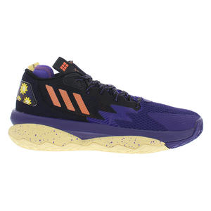 Chaussures unisexes Adidas Dame 8 Couleur : Violet/Jaune 100% authentiques - Product Image 1