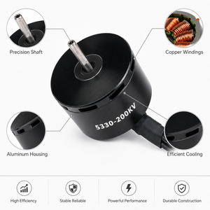 Motor sin Escobillas FPV 5330 200KV de Alto Torque para Drones de Largo Alcance, Multirrotor, OEM, ODM, Venta al Por Mayor - Product Image 3