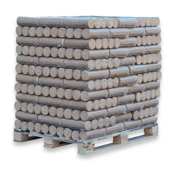 Koop Nestro Premium Hardhouten Briketten Voor Open Haard, 960Kg, Eiken, Beuken, 96X10Kg, Pe Tassen, Houtbriketten, Rond,